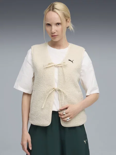 Жилет PUMA WARDROBE ESS перероблений бежевий
