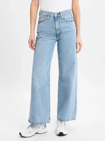 Levi's® Jeansy Straight Ribcage blau niebieskie
