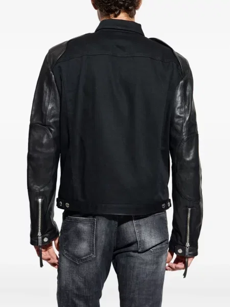 Geanta de piele Dsquared2 negru
