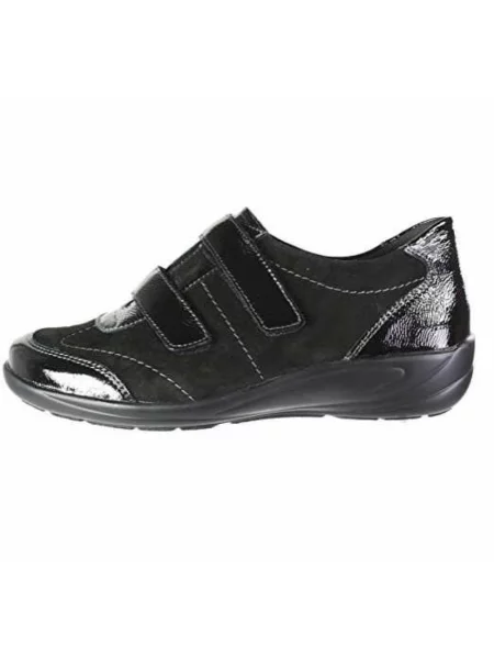 Sneakersy Semler skórzane wsuwane czarne