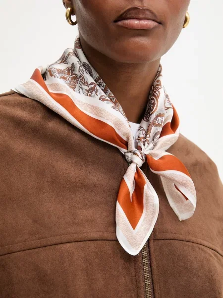 Svilena marama Answear.LAB iz kolekcije Unscripted narančasta