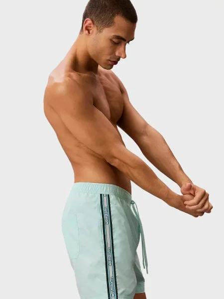 Шорты Calvin Klein на шнурке мятного цвета