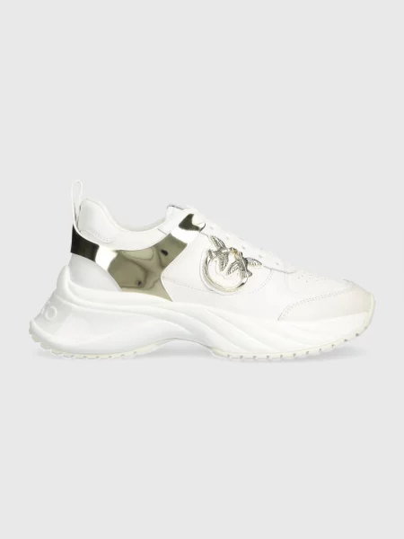 Pantofi Pinko din piele alb