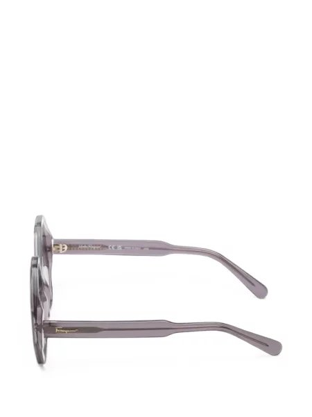 Ochelari de soare Ferragamo cu imprimeu geometric violet
