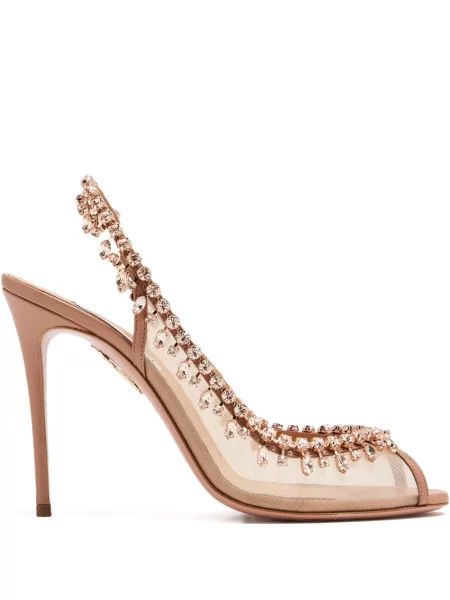 Полуотворени обувки Aquazzura с отворена пета