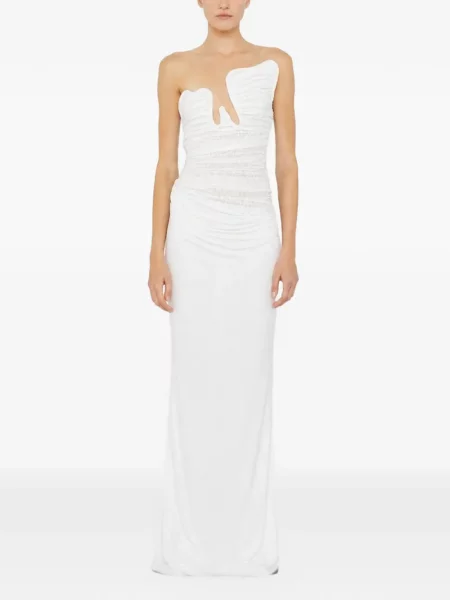 Rochie Christopher Esber din dantelă alb