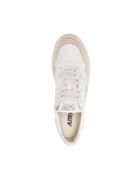 Sneakersy Autry zamszowe białe