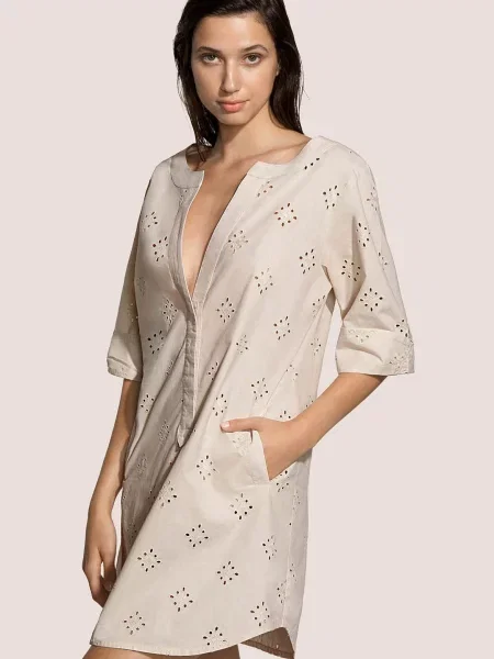 Туника Andres Sarda бежевая
