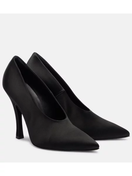 Pantofi cu toc Magda Butrym din satin negru