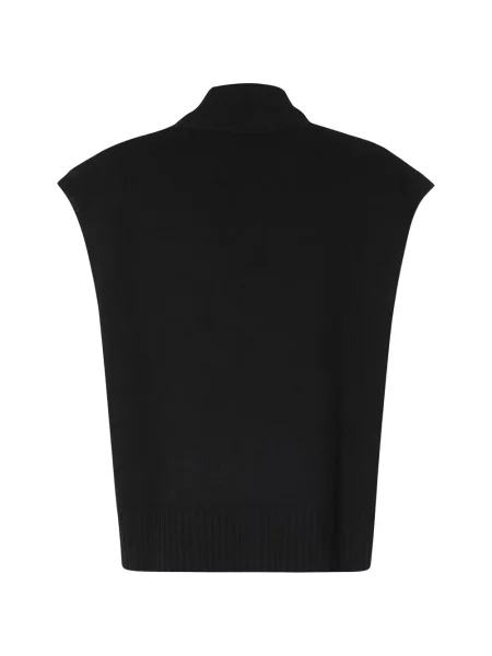 Vestă Roberto Collina tricotate negru