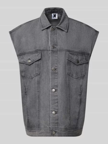 Kamizelka jeansowa z brustaszami Karo Kauer