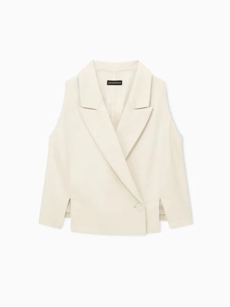 Классический жилет Emporio Armani серый