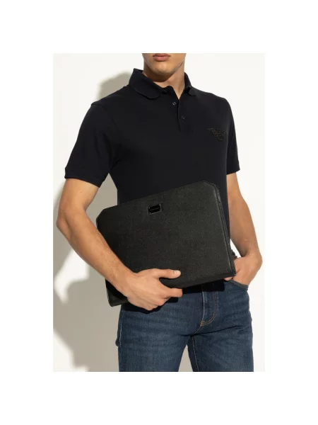 Torba Emporio Armani skórzana czarna