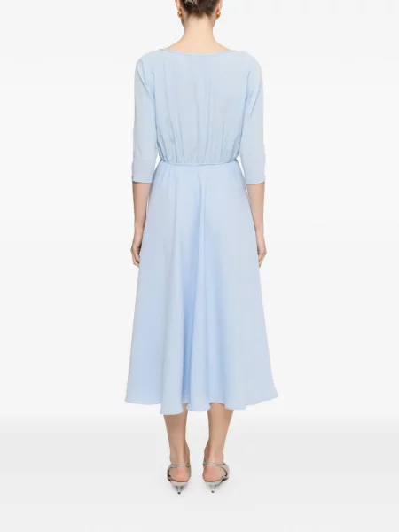 Rochie Nissa cu perle albastru