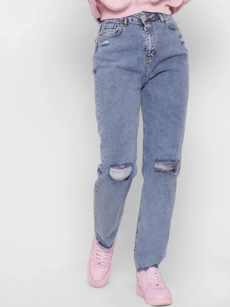 CARICA ­ Джинсы мом блакитні