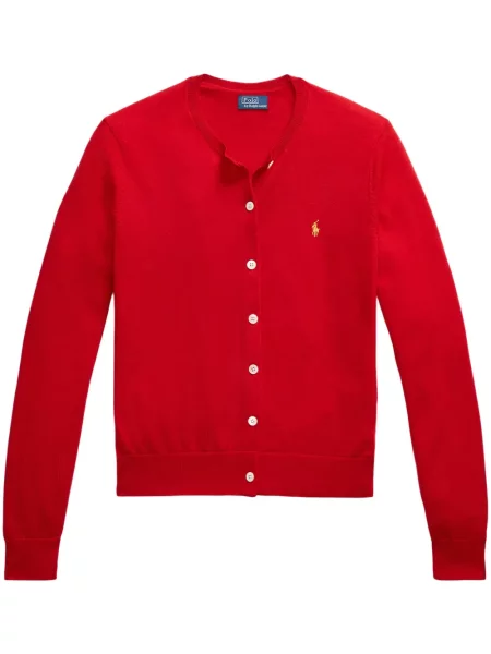 Vunena odgovarati polo majica Polo Ralph Lauren s printom zelena