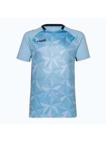 Fotbalové tričko Capelli Pitch Star Goalkeeper světle modré/černé černé