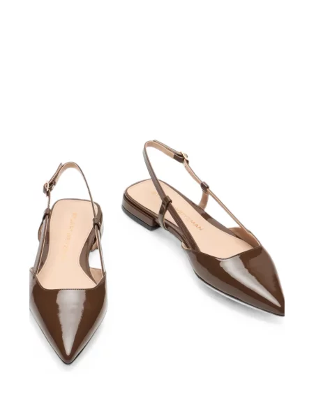 Pantofi cu toc Stuart Weitzman slingback maro