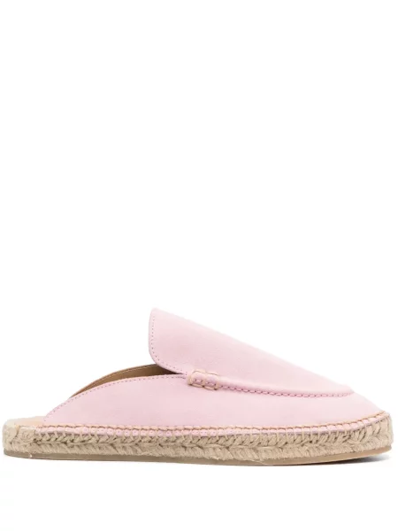 Espadrile Scarosso din piele de căprioară roz