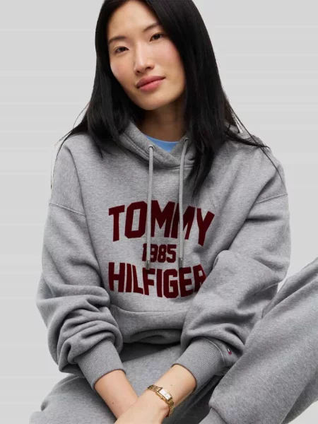 Bluza z kapturem o kroju relaxed fit z mieszanki bawełny Tommy Hilfiger