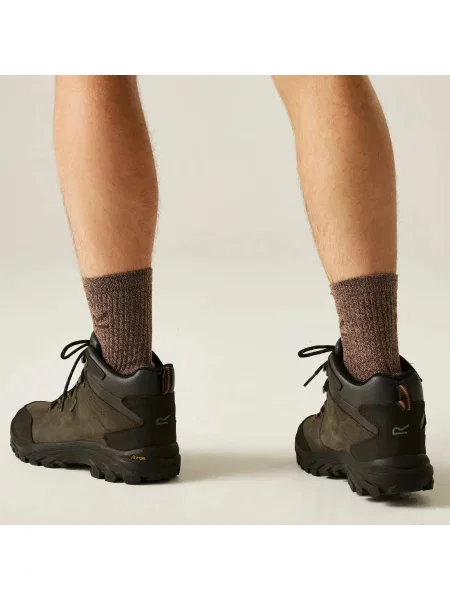 Buty trekkingowe Regatta Burrell skórzane zielone