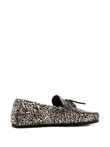 Pantofi loafer Isabel Marant din piele cu imagine alb