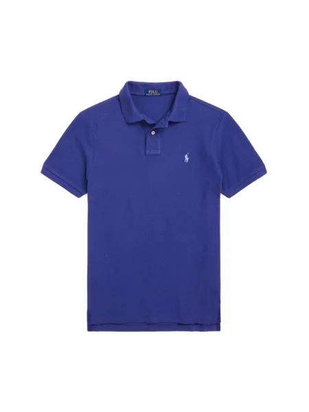 Koszulka polo Polo Ralph Lauren z siateczki niebieska