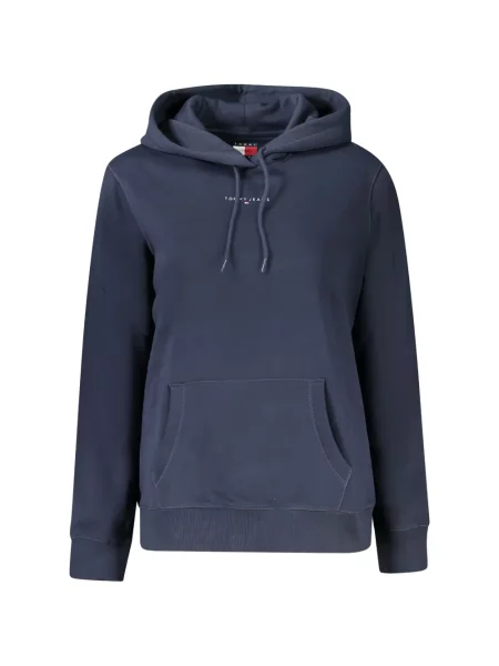 Hanorac cu glugă Tommy Hilfiger cu imagine albastru