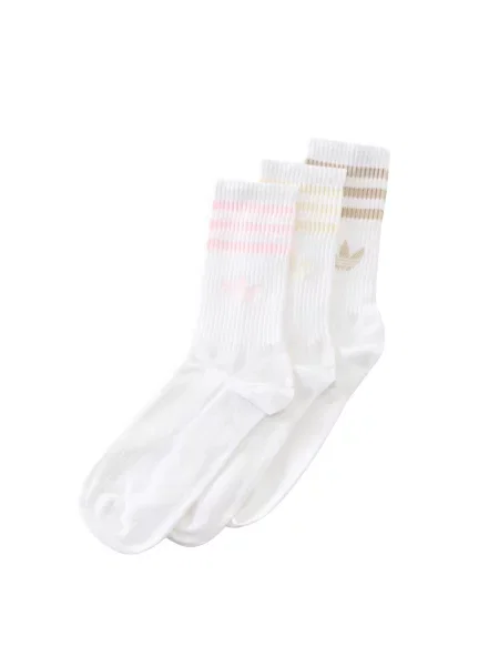 ADIDAS ORIGINALS Șosete 3 STRIPES CREW SOCKS 3 șamoa / brocart / roz alb