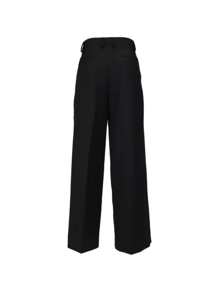 Pantaloni Entire Studios de lână negru