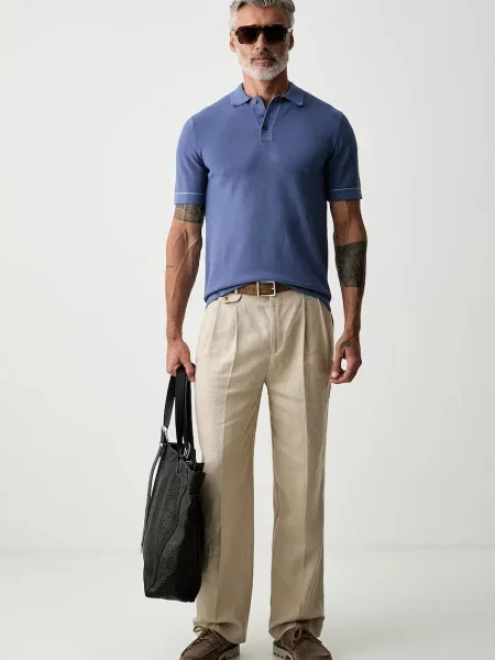 Tricou polo Hackett London albastru