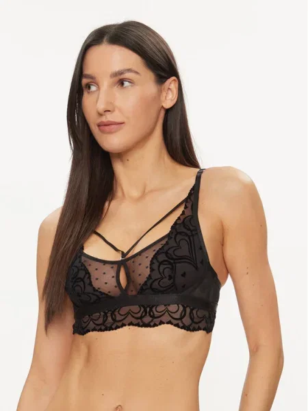 Hunkemöller Sutien top Pippa negru