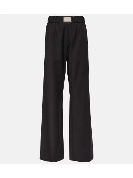Pantaloni Dolce&gabbana de lână negru