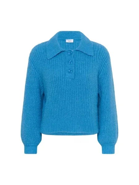 Sweter Saint Tropez wełniany niebieski