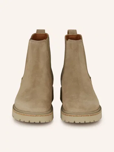 Trampki Birkenstock Highwood Slip On Mid W Leather Velvet Taupe EUR 38 beżowe