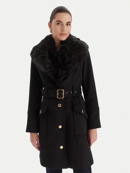 Marciano Guess Palton de lână negru