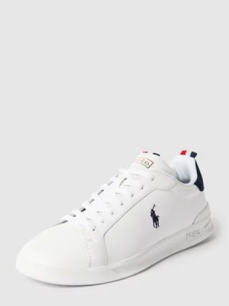 Sneakersy Ralph Lauren Court skórzane białe