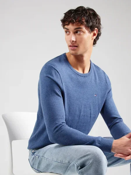 TOMMY HILFIGER Sveter ESSENTIAL zafírová modrá