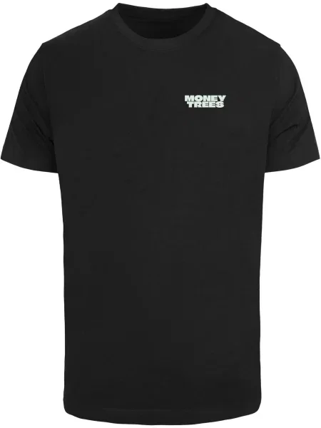 Mister Tee Tricou Money Trees verde deschis / negru alb