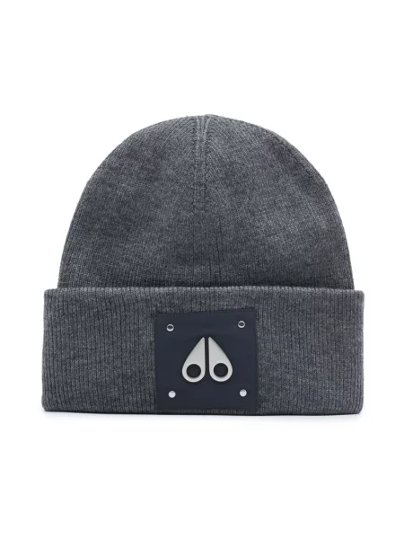 Czapka Moose Knuckles z logo szara