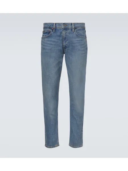 Ravne kavbojke Polo Ralph Lauren modra