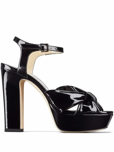 Sandále Jimmy Choo na platforme čierna