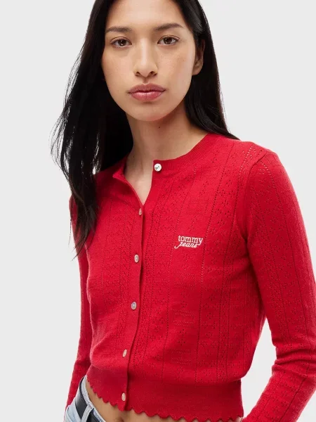 Кардиган Tommy Jeans червоний