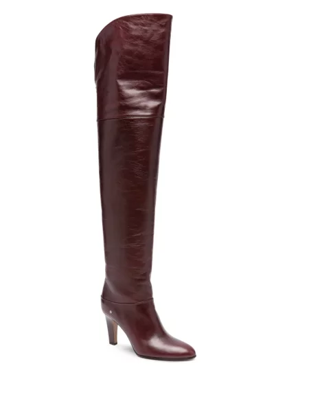 Botine Chloé din piele roșu