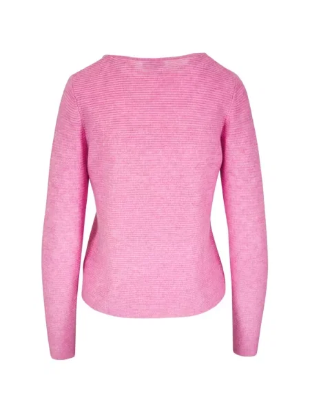 Lung pulover Kinross Cashmere din cașmir roz