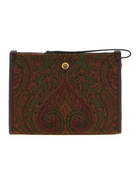 Nerka Etro z wzorem paisley brązowa