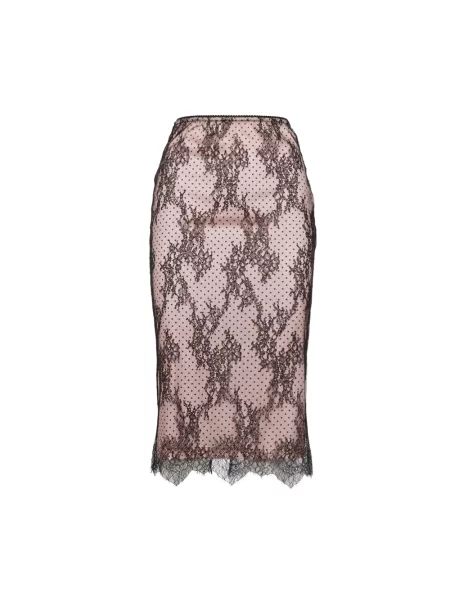 Wielobarwność spódnica Aniye By w grochy koronkowa