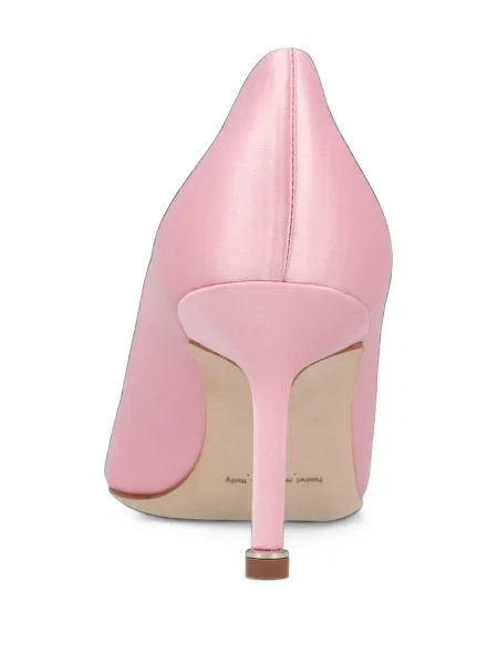 Bateliai Manolo Blahnik su sagtimis rožinė