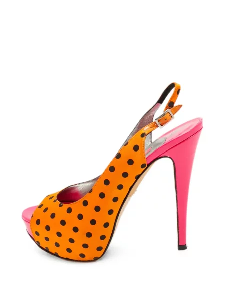 Sandale Gina din satin cu buline