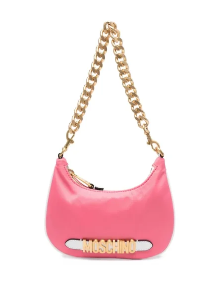 Torebka skórzana Palm Angels skórzana różowa